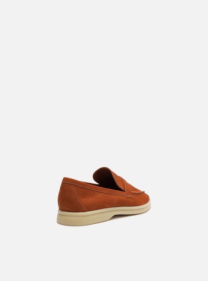 Mocassim Marrom Nobuck Tira Detalhe
