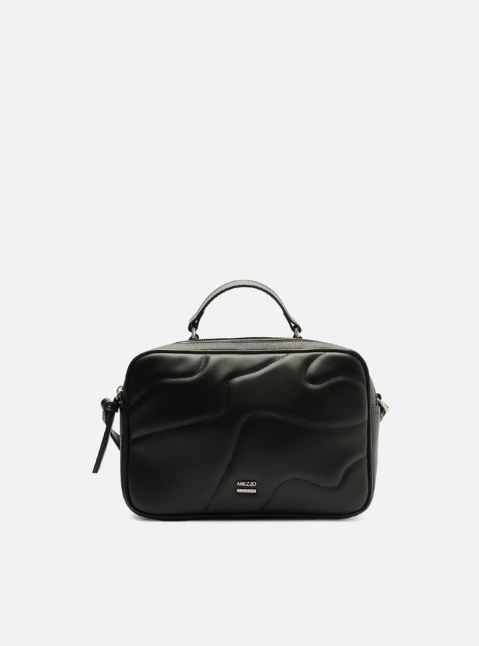 Bolsa Tiracolo Preta Waves Média Elisa