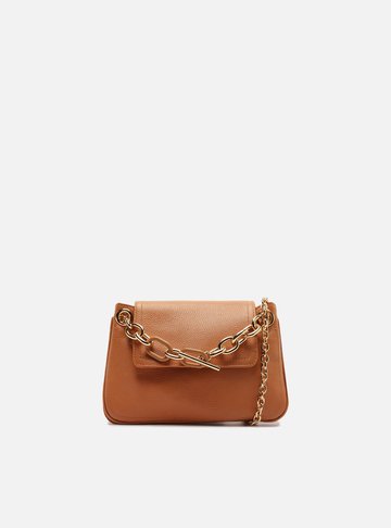 Bolsa Tiracolo Marrom Couro Claire Pequena