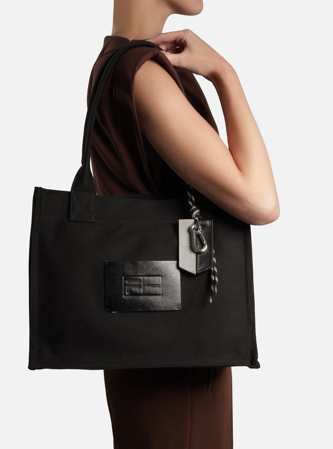 Bolsa Shopping Preta Grande Fila