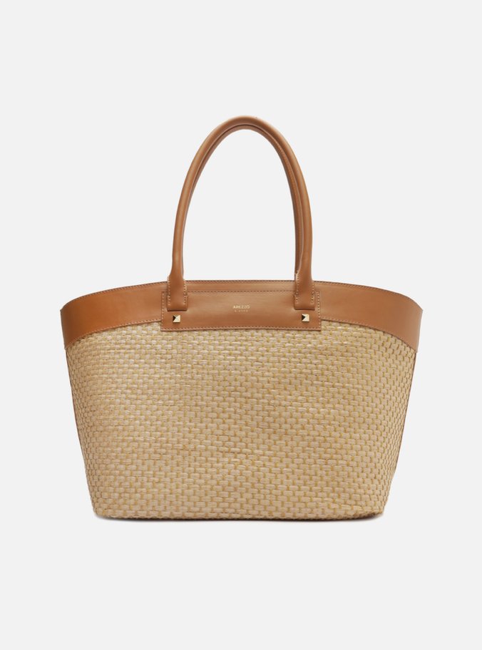 Bolsa Shopping Palha Grande Marrom