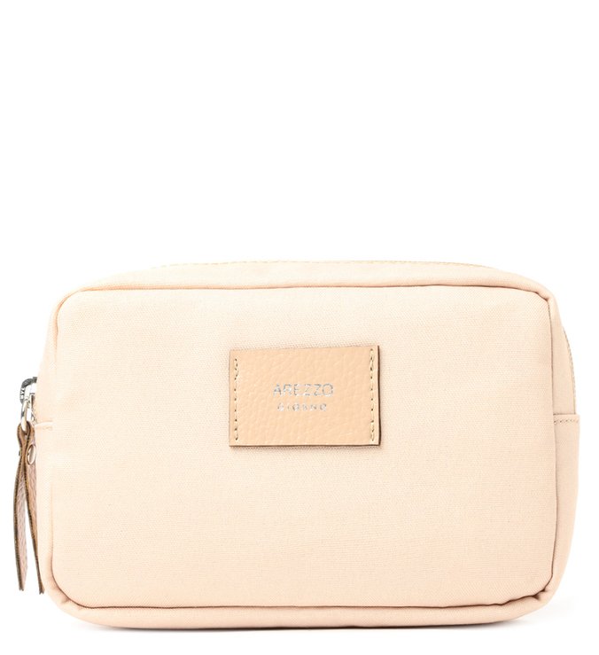 Necessaire Bege Lona Sunny Pequena