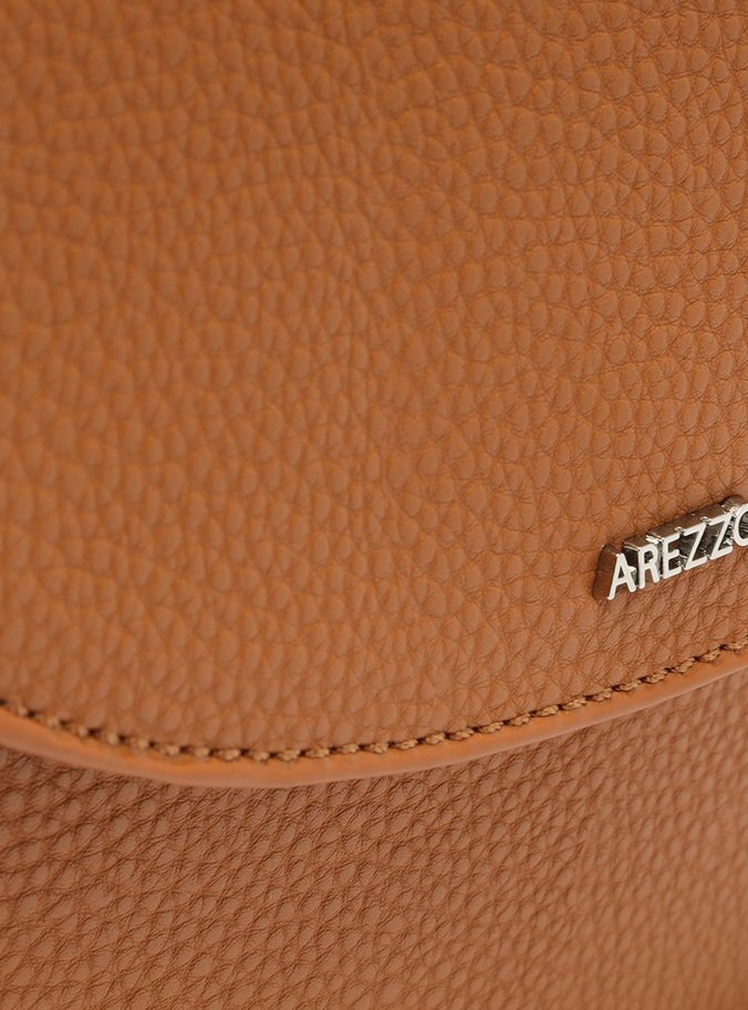 Bolsa Tiracolo Marrom Avelã Média