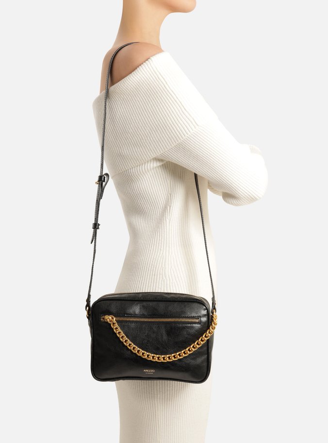 Bolsa Tiracolo Preta Pequena Bolso Corrente