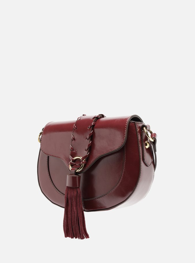 Bolsa Tiracolo Bordô Média Barbicacho