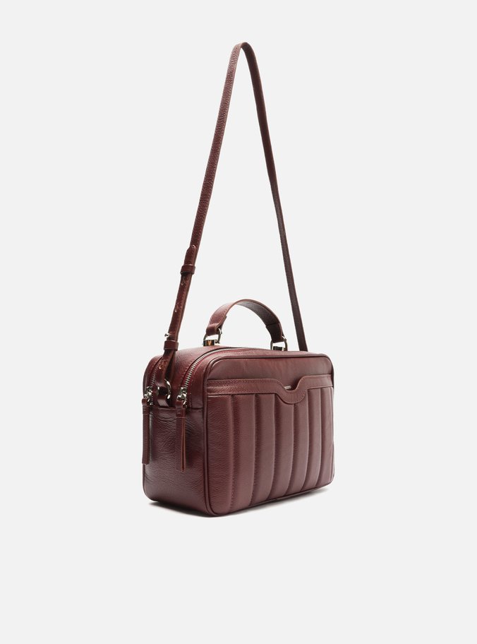Bolsa Tiracolo Vermelha Couro Francine Média