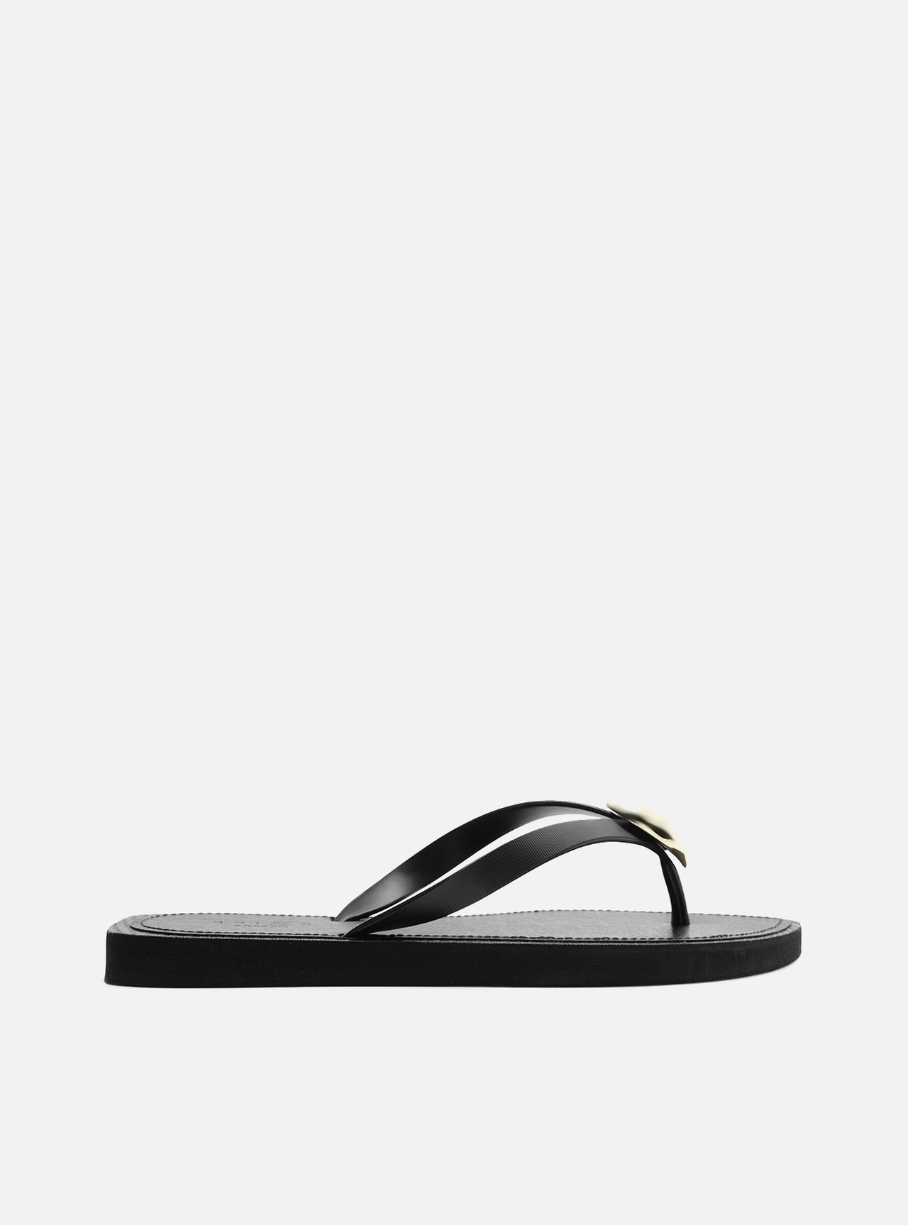 Chinelo de Dedo Preto Recouro Flash Pedra — foto 3