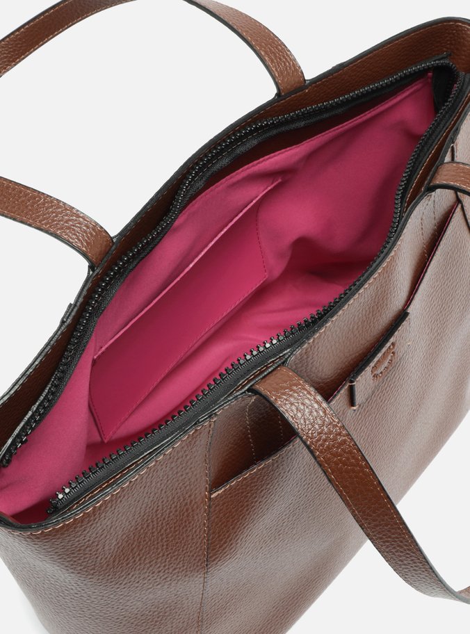Bolsa Shopping Marrom Ligia Grande