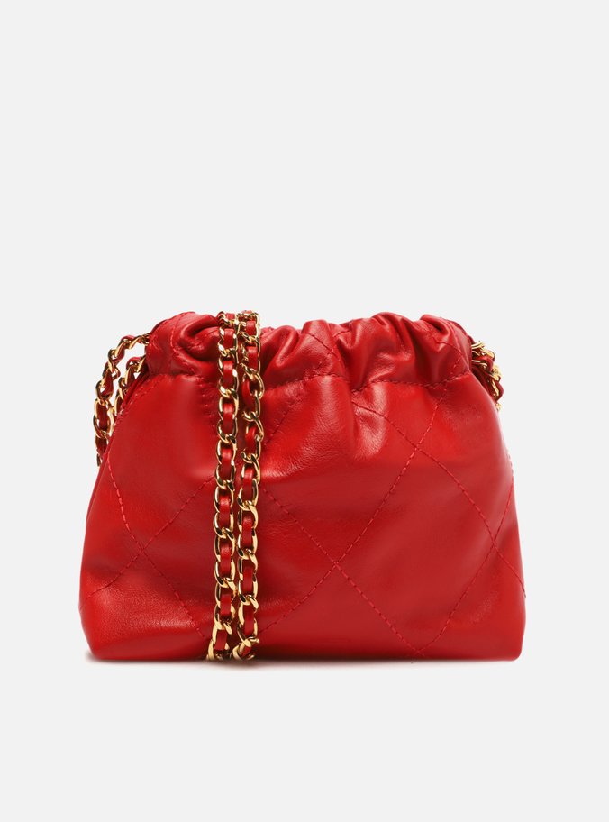 Bolsa Tiracolo Vermelha Couro Ester Pequena