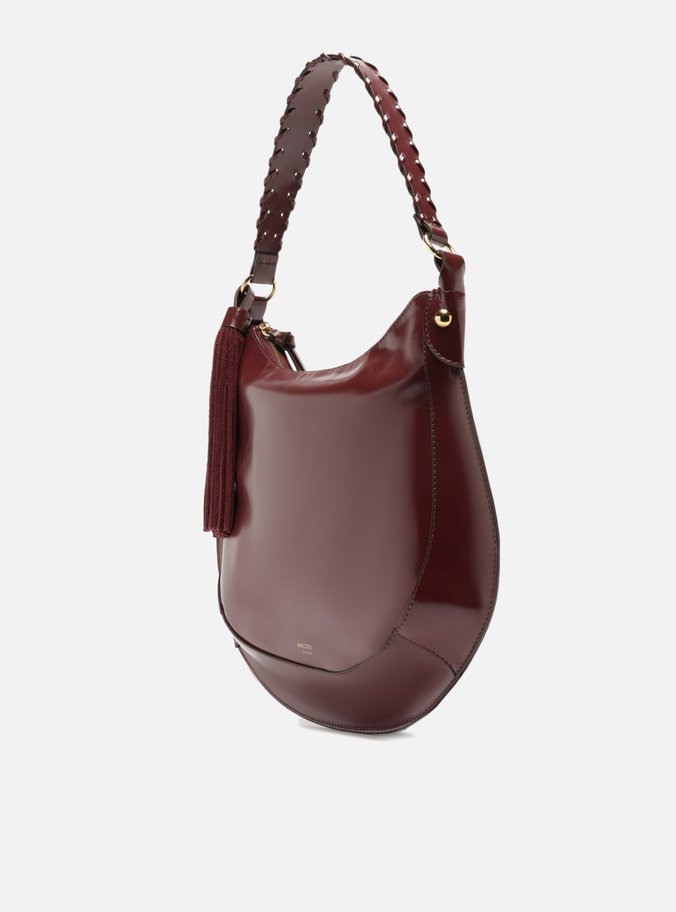 Bolsa Hobo Bordô Grande Barbicacho