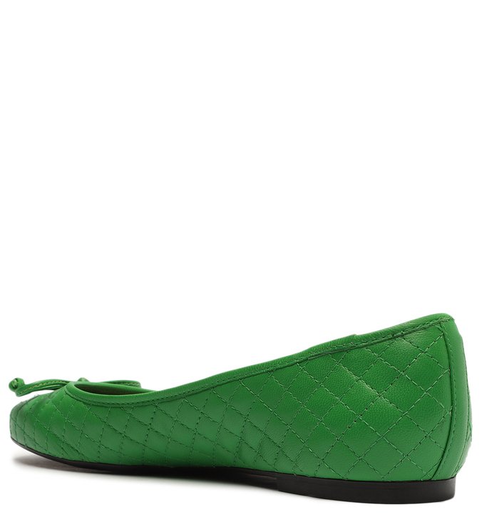 Sapatilha Verniz Matelassê Lush Green