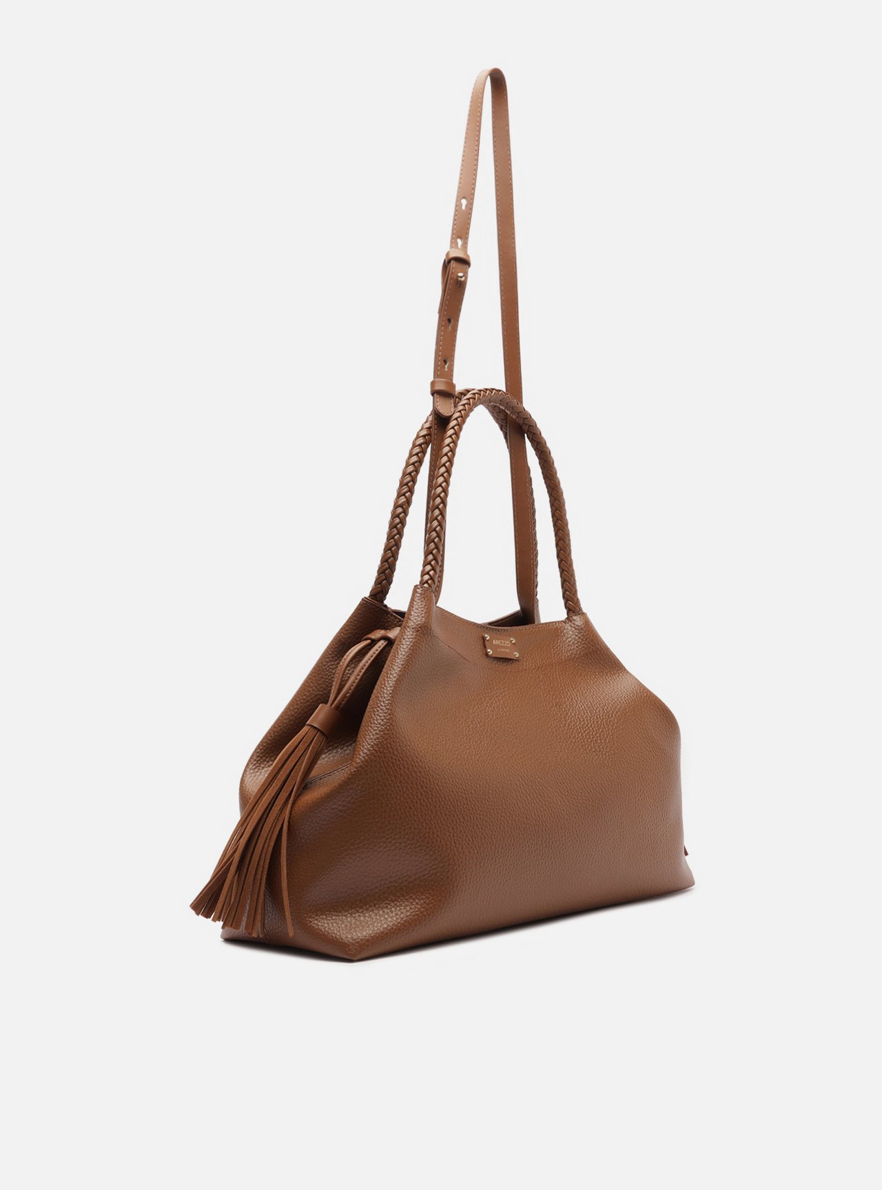 Bolsa Tote Marrom Grande Tressê — foto 5