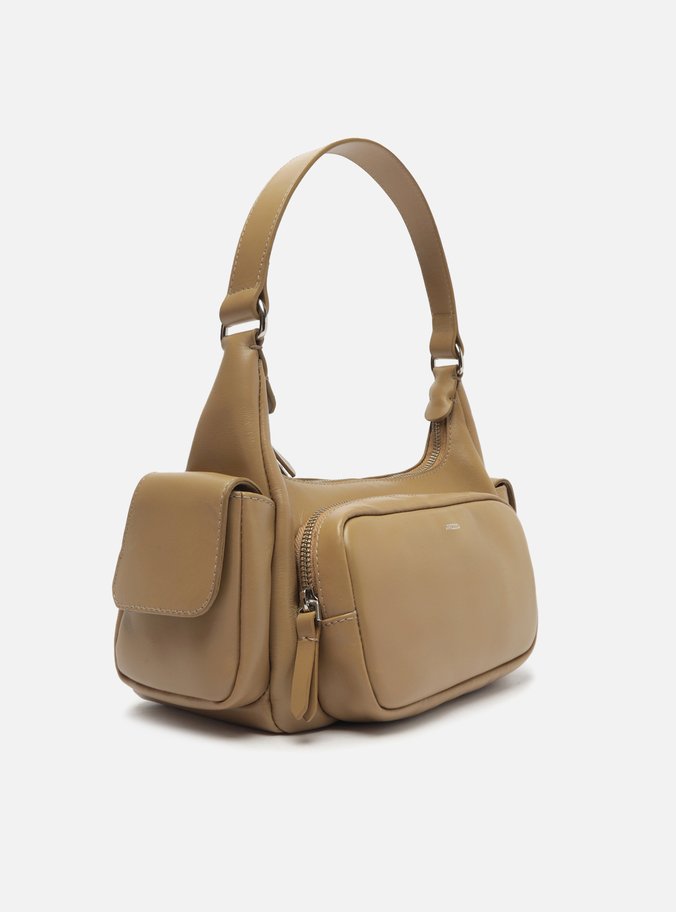 Bolsa Hobo Marrom Couro Bolsos Bold