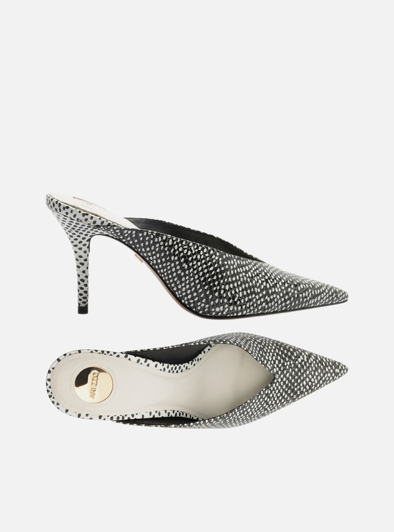 Mule Estampada Salto Fino Metais — foto 5