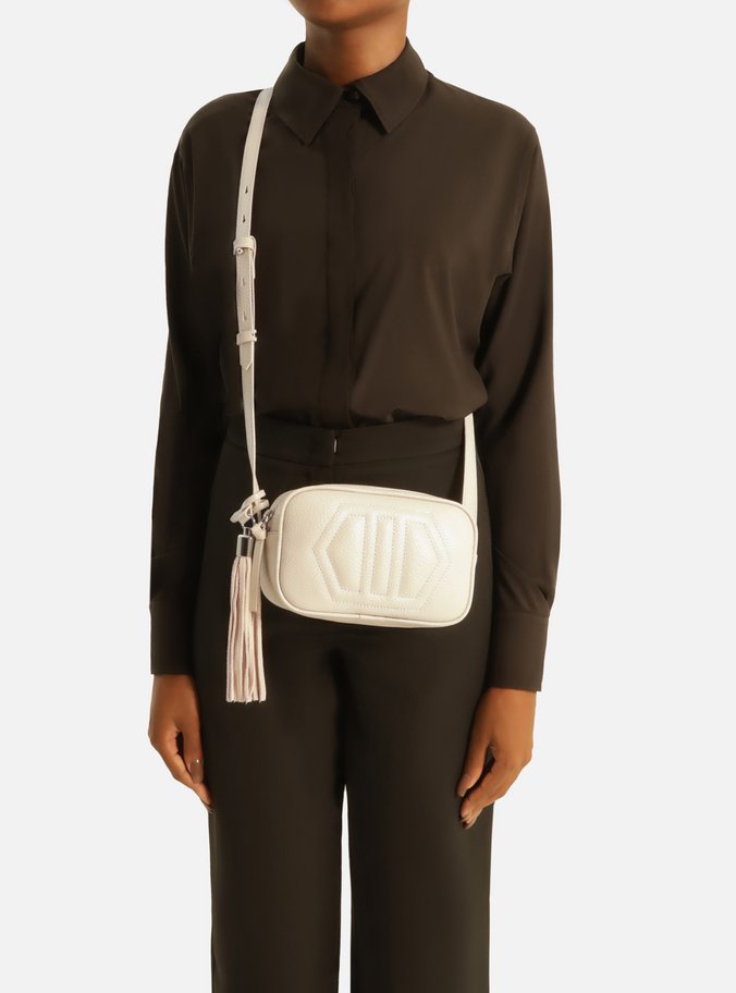 Bolsa Tiracolo Branca Milky Verona Média
