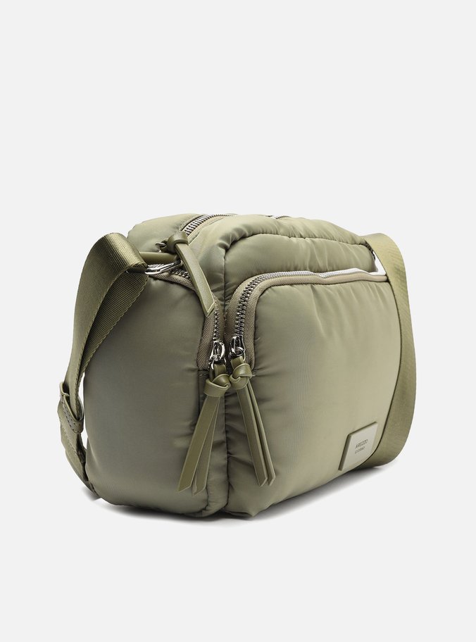 Bolsa Tiracolo Verde Nylon Média Bolso