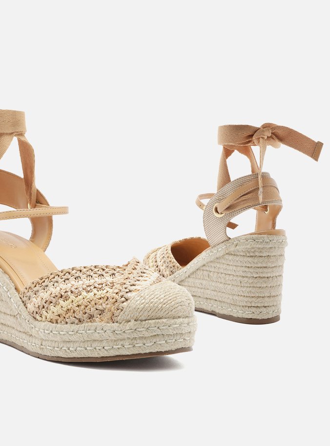 Espadrille Bege Salto Alto