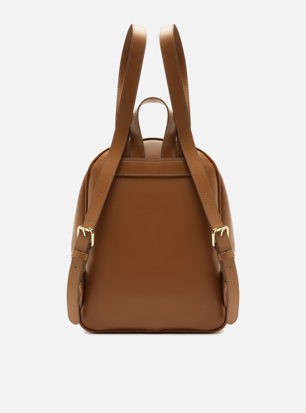 Bolsa Mochila Marrom Grande Metais — foto 3