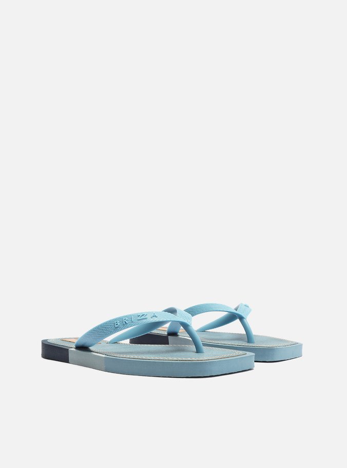 Chinelo de Dedo Azul Jeans Color Square Brizza