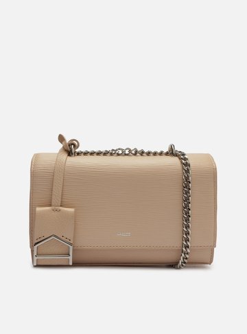 Bolsa Tiracolo Nude Couro Abraccio Wave Pequena