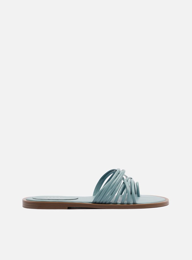 Rasteira Azul Tiras