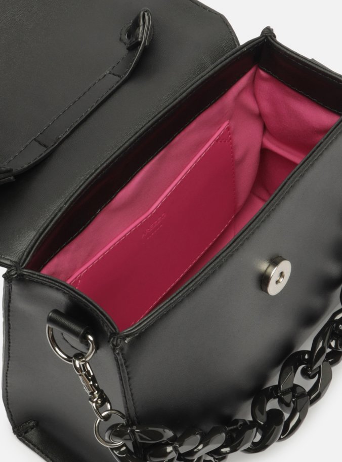 Bolsa Satchel Preta Iara Média Corrente