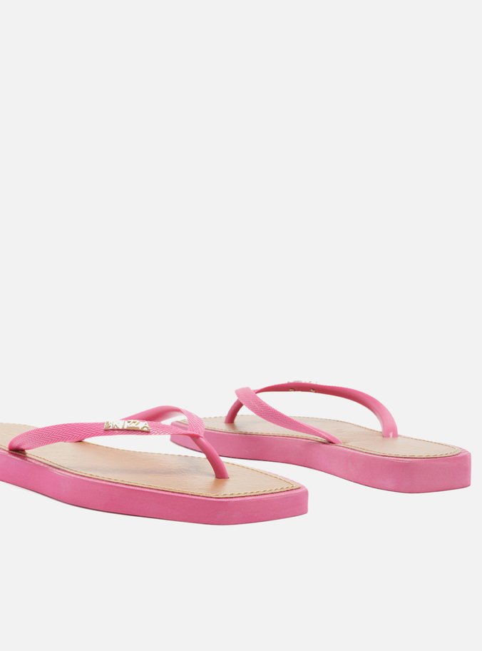 Chinelo de Dedo Rosa Recouro Square Brizza