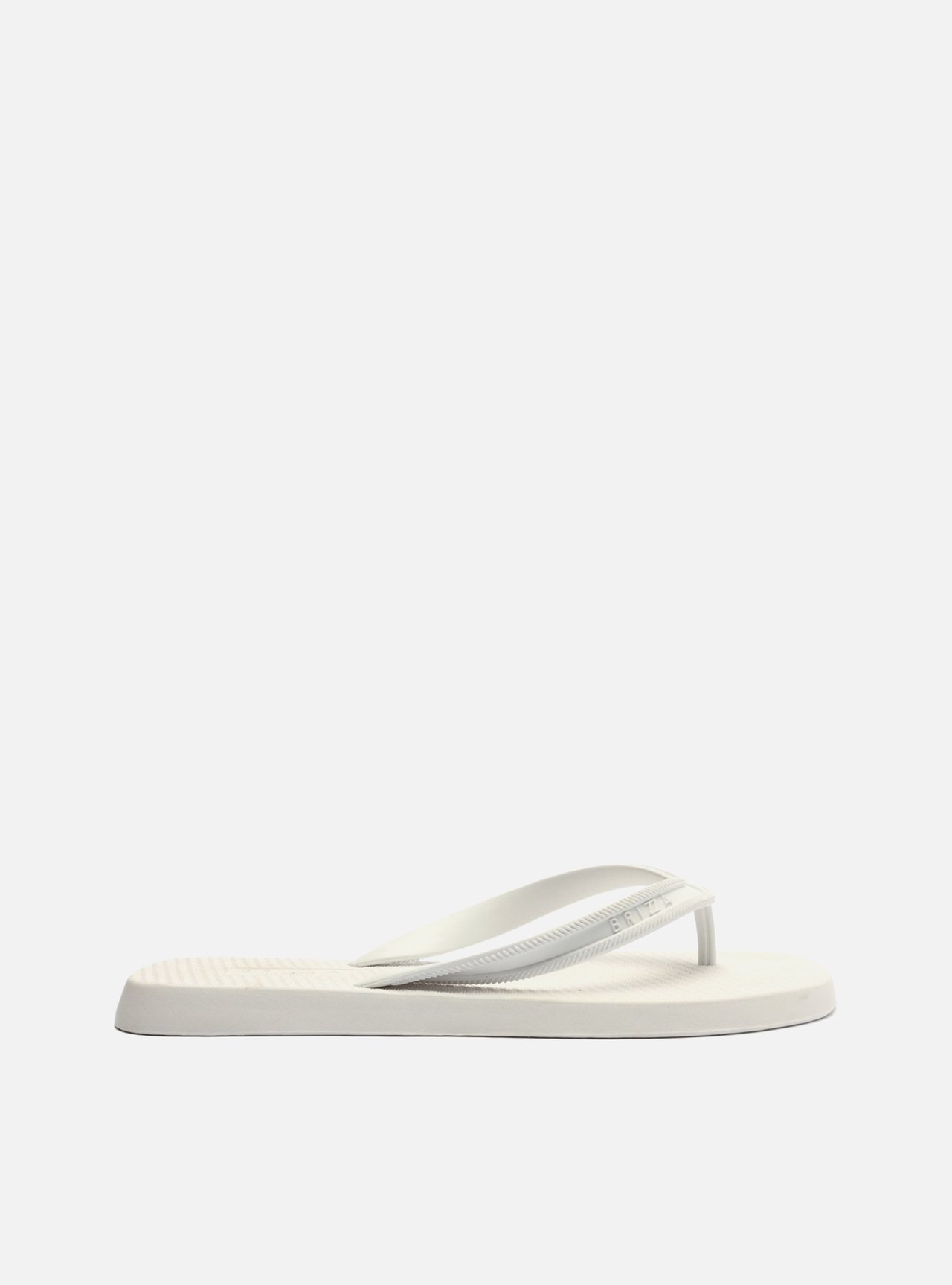 Sandália Papete Branca Flatform Tira V Brizza — foto 1