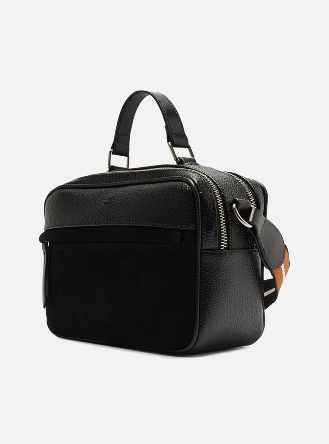 Bolsa Tiracolo Preta Camurcina Prione Média