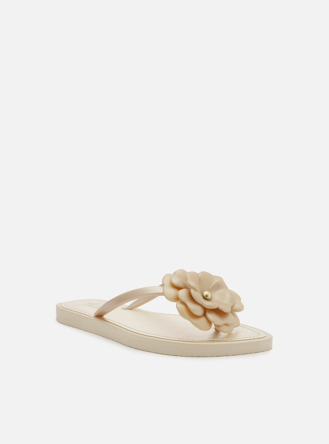 Chinelo de Dedo Dourado Flor Flash Brizza