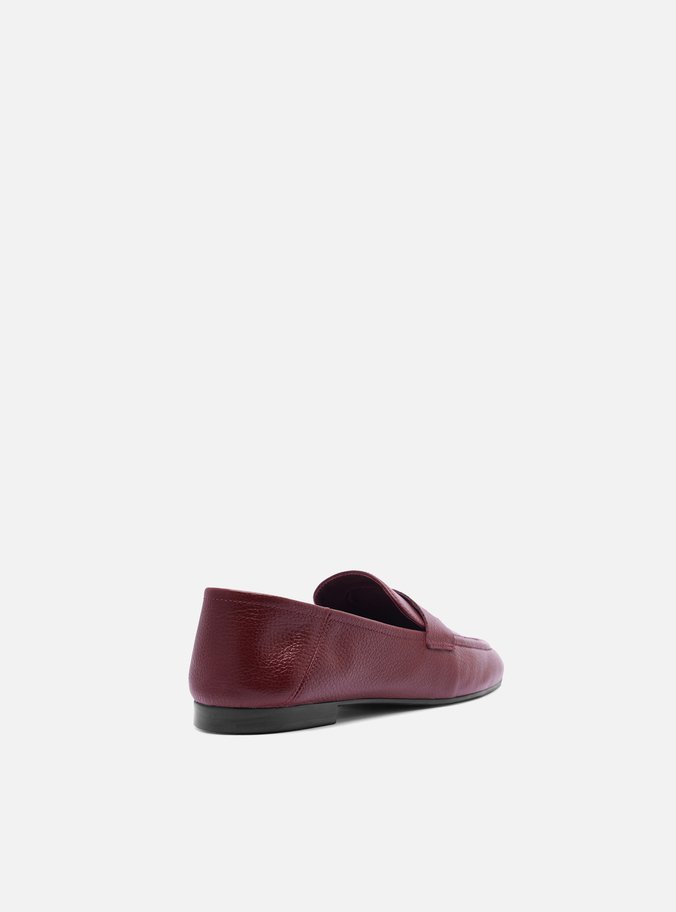 Mocassim Bordô Couro