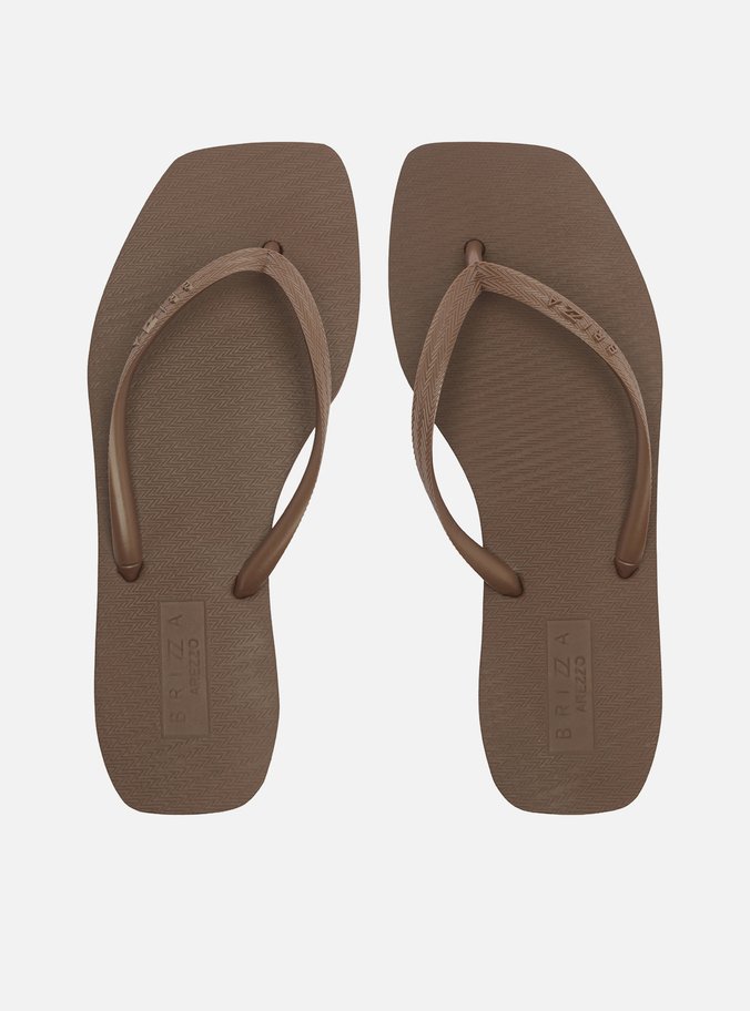 Chinelo de Dedo Marrom Flatform Brizza