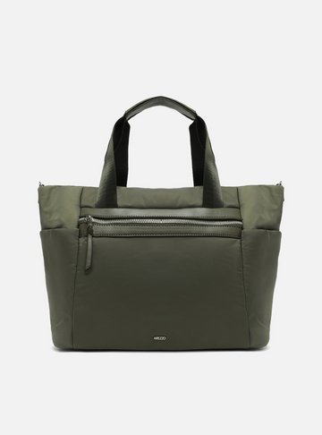 Bolsa Tote Nylon Verde Grande