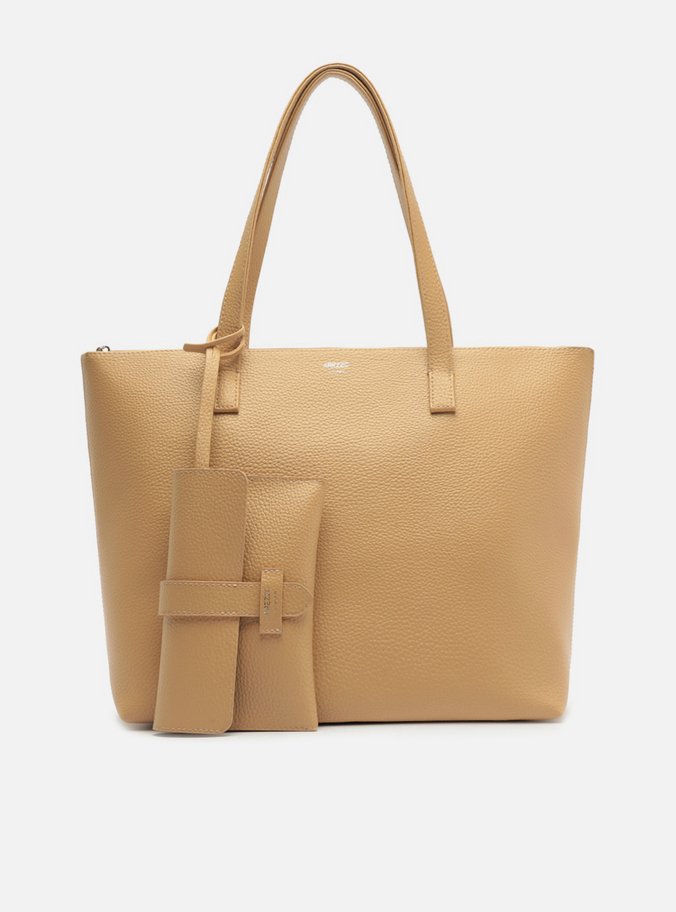 Bolsa Shopping Bege Mercato Grande