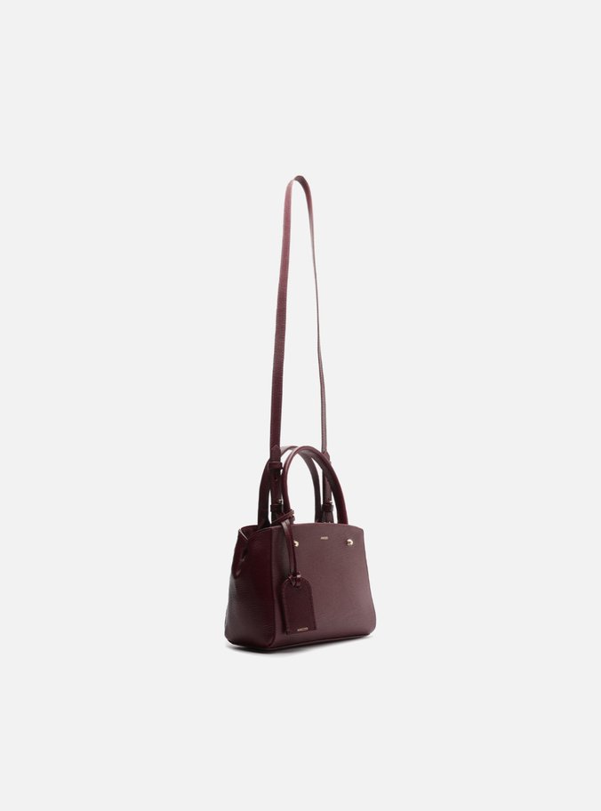 Bolsa Tote Vermelha Couro Bella Pequena