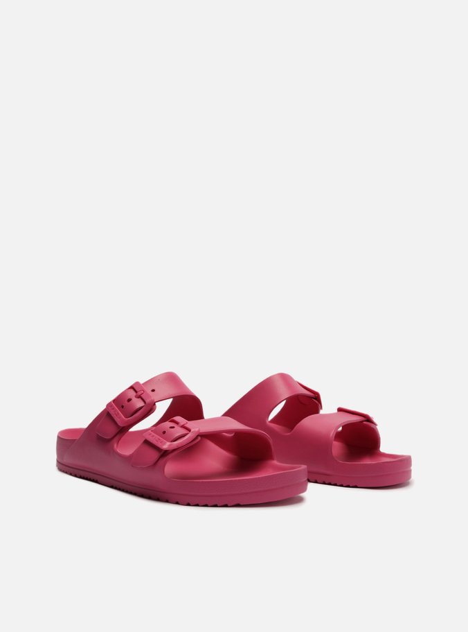 Slide Rosa Pink Flatform Tiras Brizza