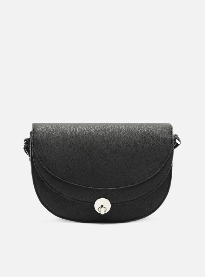 Bolsa Tiracolo Preta Botão Pequena