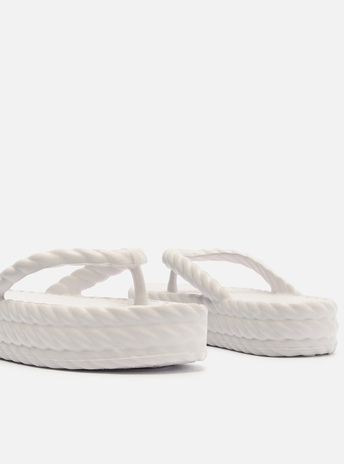 Sandália Branca Flatform Marrocos Mid