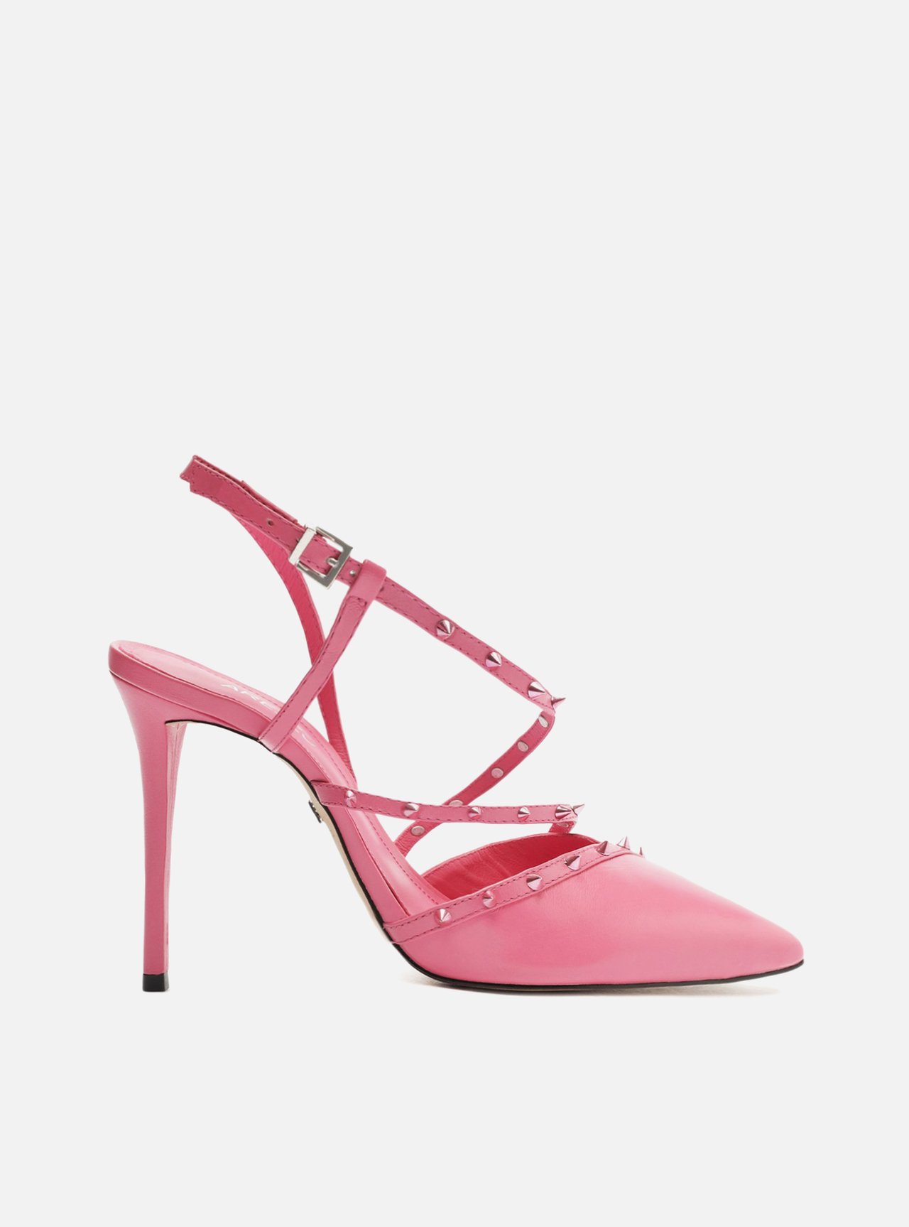 Scarpin com tiras discount e spikes