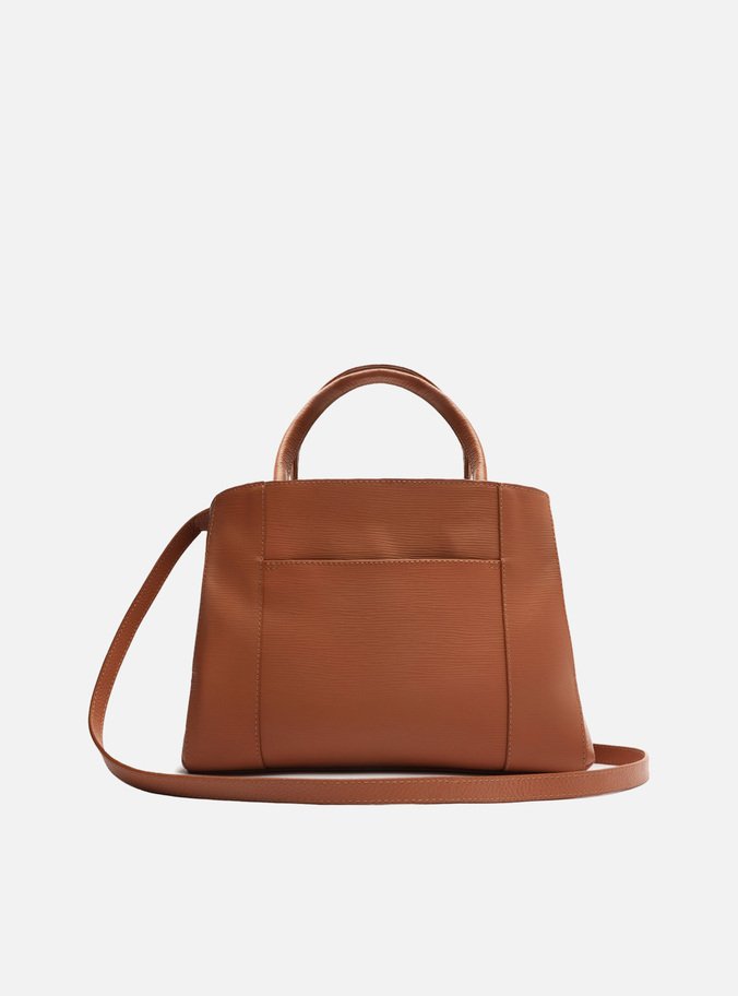 Bolsa Tote Rosa Antigo Couro Bella Média