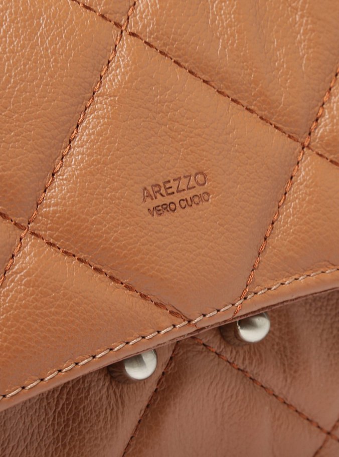 Bolsa Tiracolo Marrom Couro Mizz Média