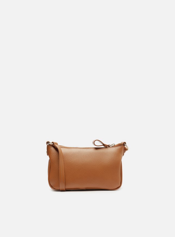 Bolsa Tiracolo Marrom Pequena Recortes