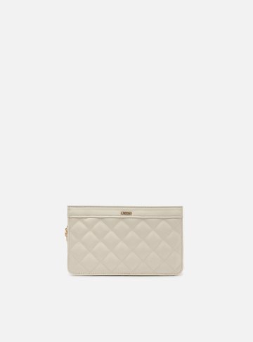 Bolsa Tiracolo Off White Matelassê Pequena Detalhe