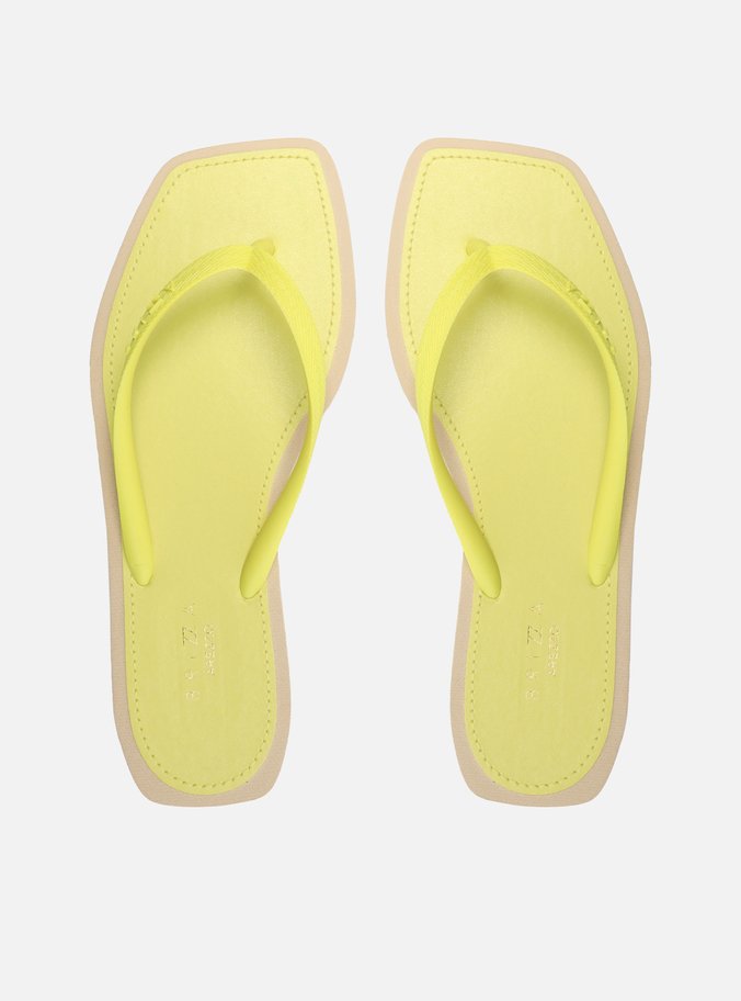 Chinelo de Dedo Amarelo Square Bicolor Brizza Color