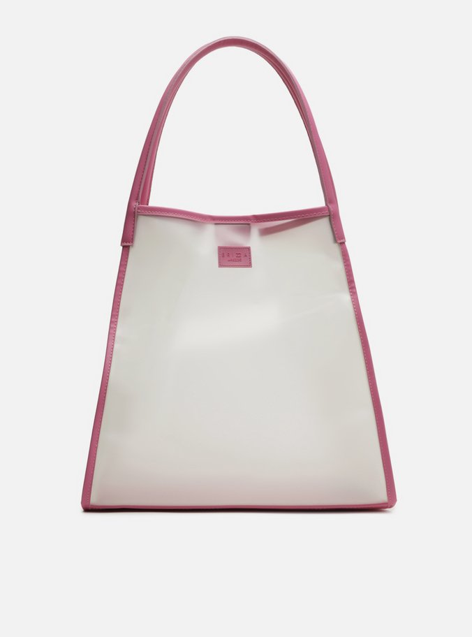 Bolsa Tote Rosa Vinil Multicolorida Piscine Grande