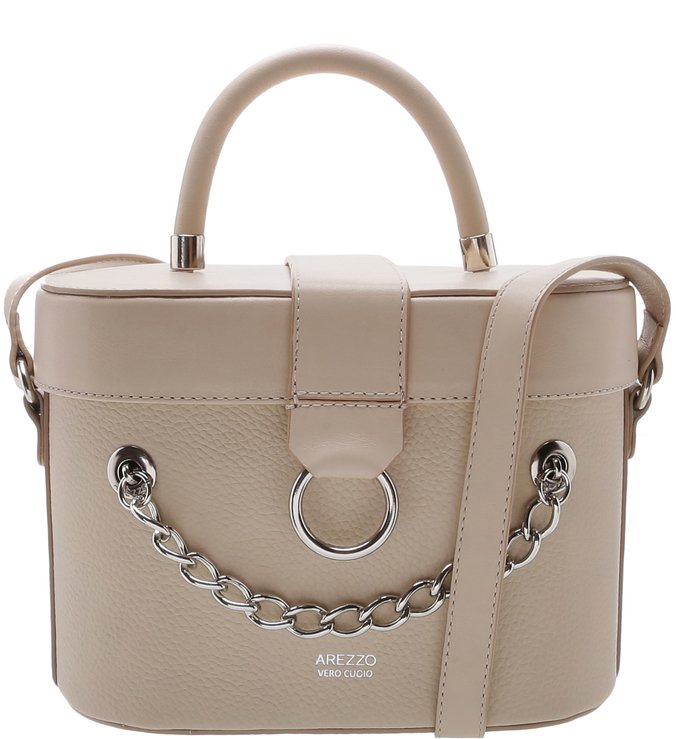 Bolsa Tiracolo Couro Karinne Pequena Latte
