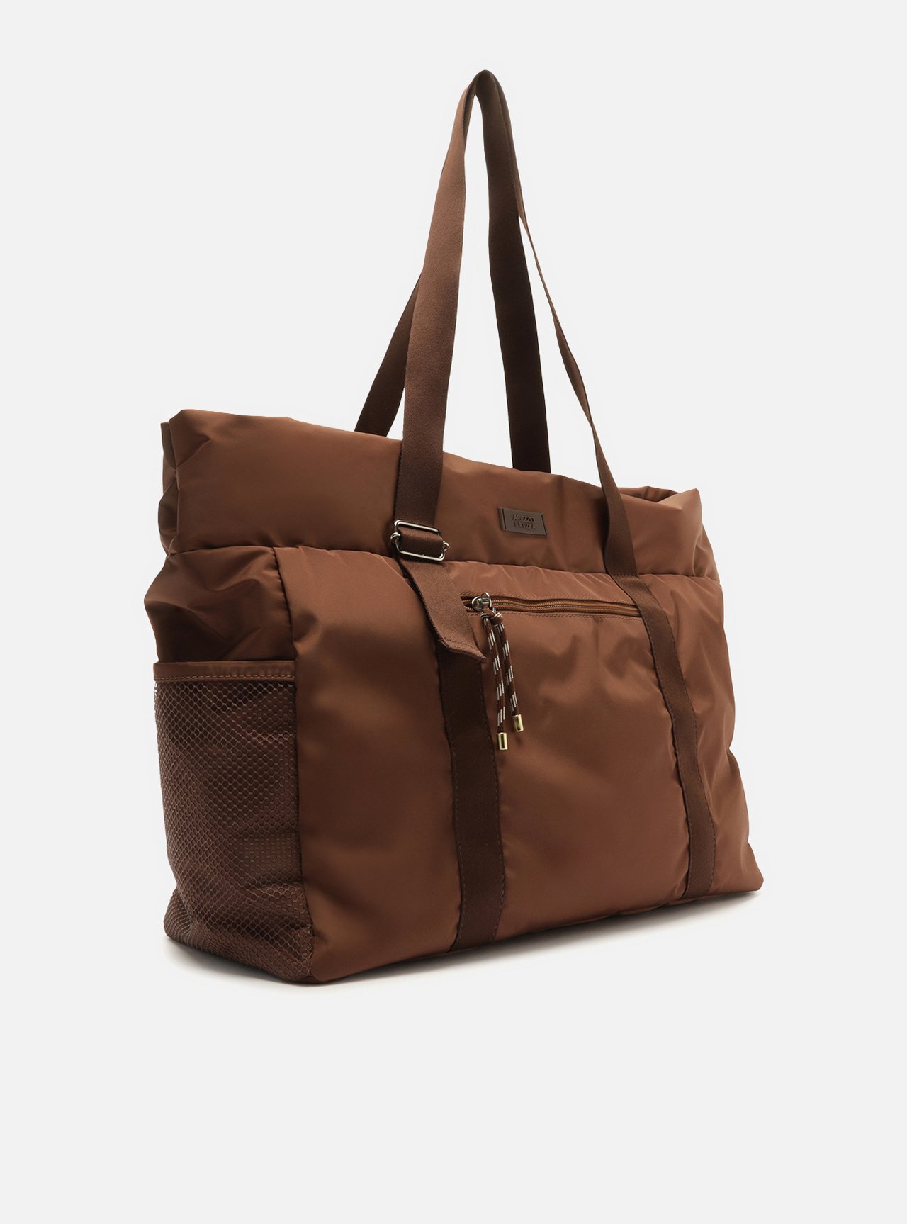 Bolsa Shopping Marrom Grande Matelassê Brizza — foto 5