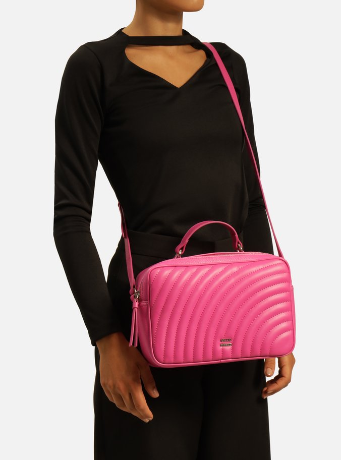 Bolsa Tiracolo Rosa Elisa Média Bossy Pink