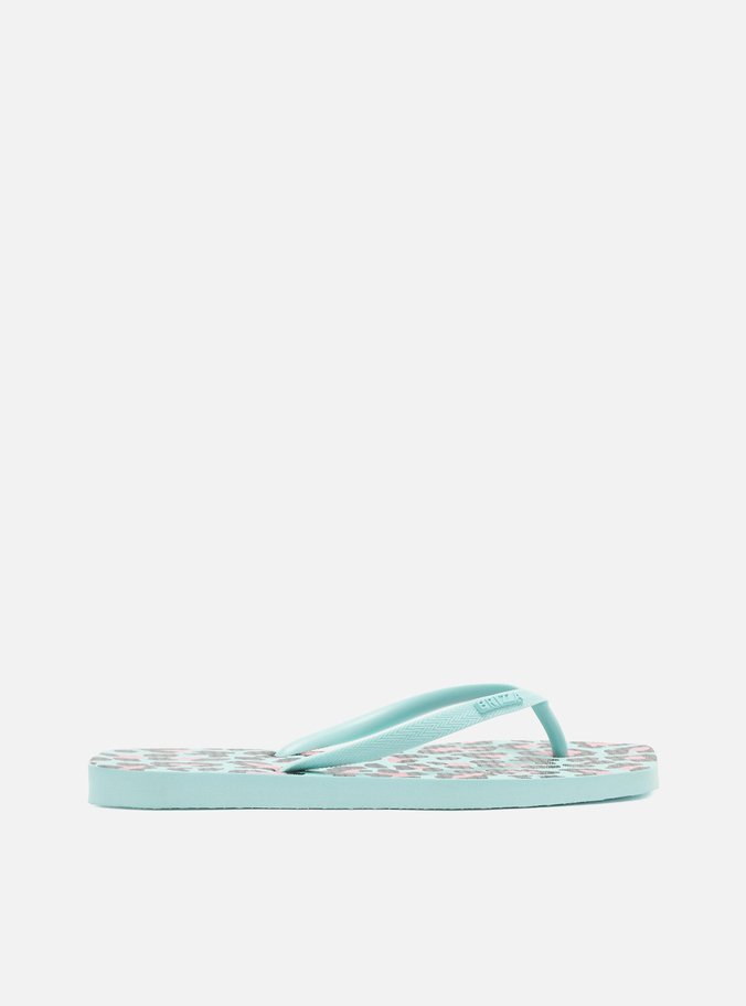 Chinelo de Dedo Animal Print Azul Brizza