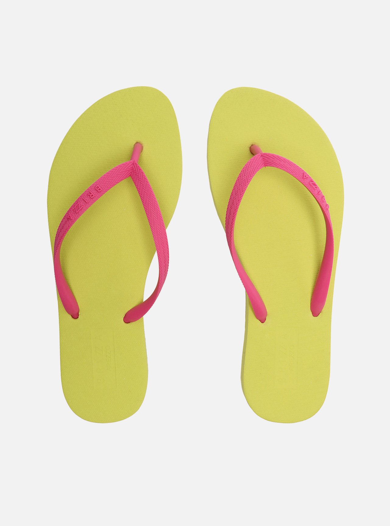 Chinelo de Dedo Multicolorido Tiras Finas Rosa — foto 1